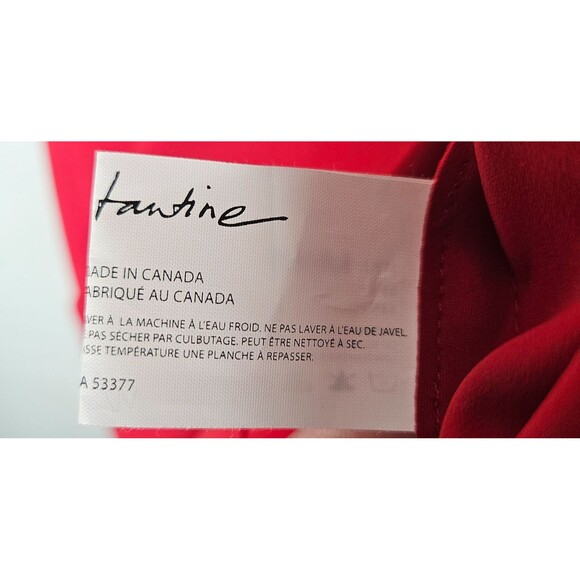 GRETA CONSTANTINE Lagos Dress Large Red Cap Sleeve Sheath Polyamide Stretch NWT - Picture 10 of 10